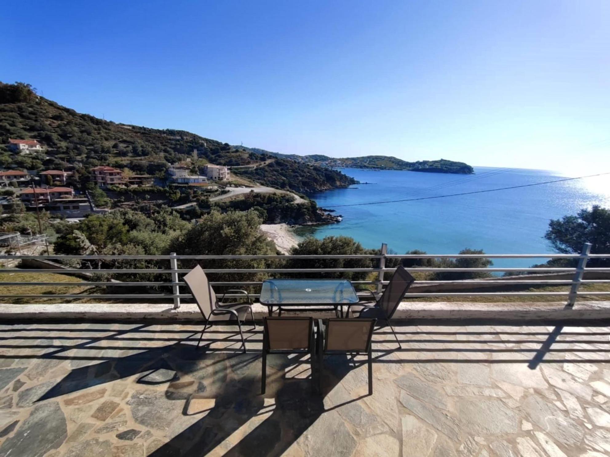 Aegean Beachfront Petriaí Exterior photo